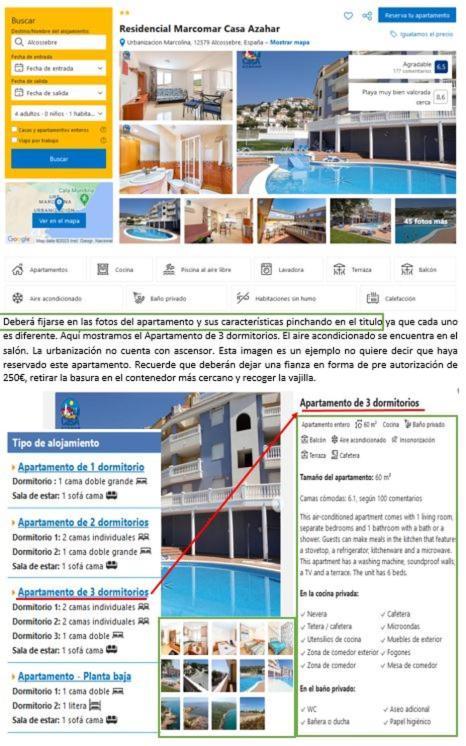 Residencial Marcomar Casa Azahar Apartman Alcossebre Kültér fotó